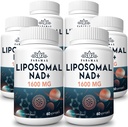 1600 mg Suplemento NAD lipossomal, 98% Puro NAD+ Suplemento, Absorção Superior, Alternativa à Nicotinamida Riboside ou NADH para aumentar NAD+ para defesa do envelhecimento, energia, longevidade, 360 Softgels