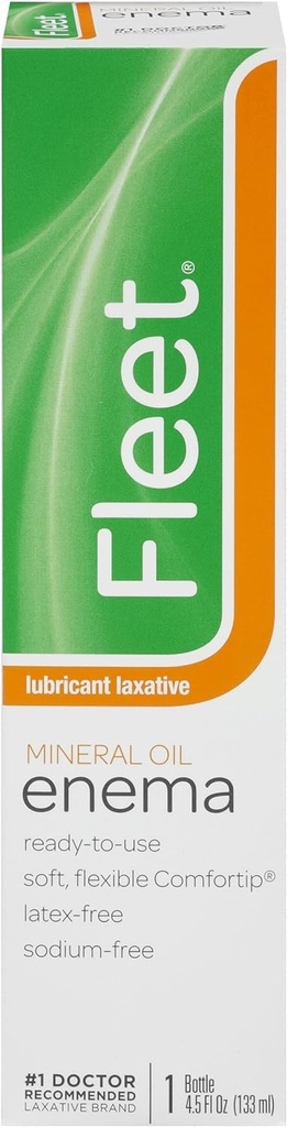 Enema de Óleo Mineral Laxativo da Frota para Obstipação, 4,5 Fl Oz (Pacote de 12)
