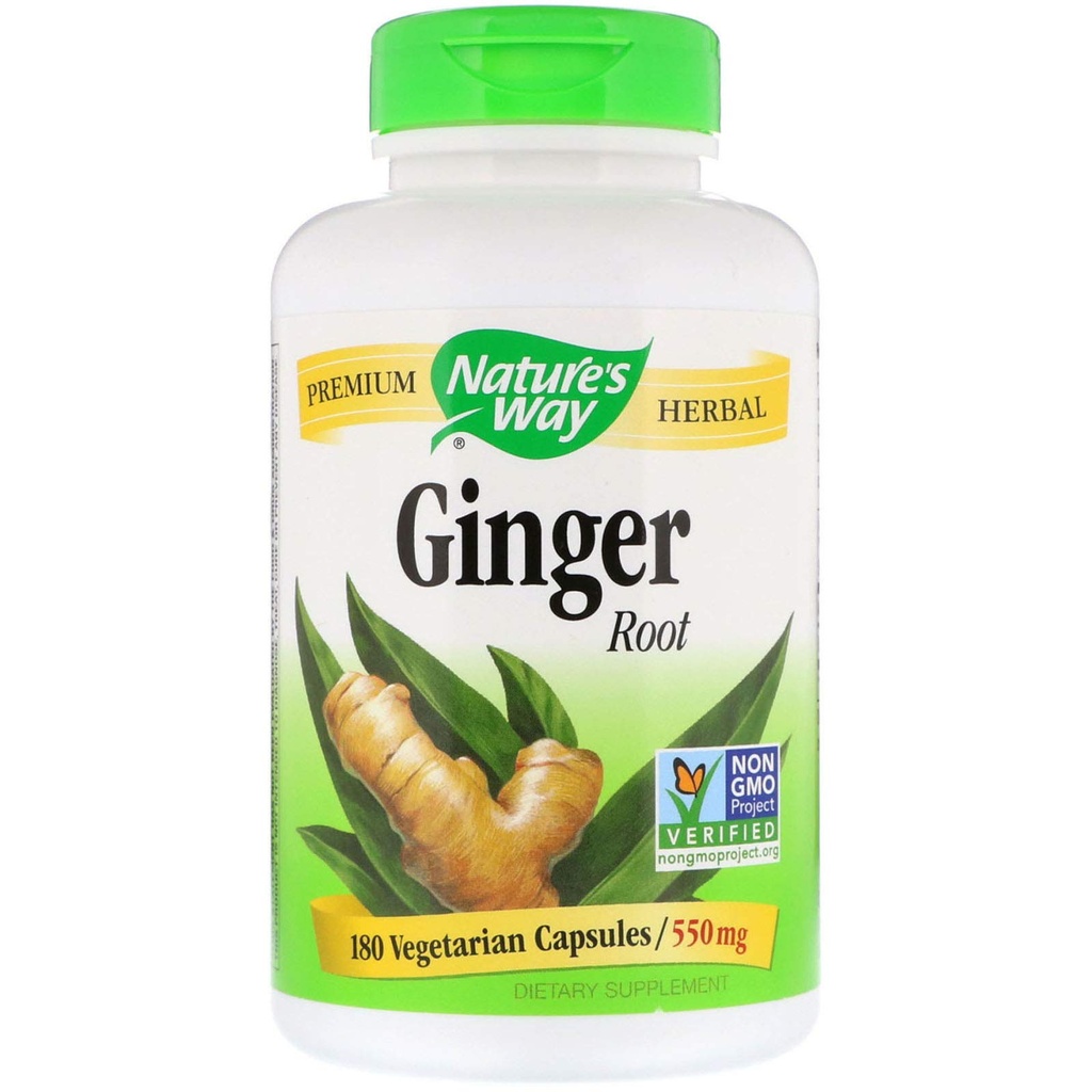 Ginger Root 550 mg, Cápsulas 180ea