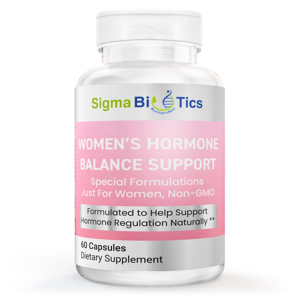 Apoio ao equilíbrio hormonal feminino - Suplemento de ervas para menopausa, saúde hormonal e reprodutiva - Suplementos não-GMO com isoflavonas de soja, Cohosh preto, Dong Quai - 60 Cápsulas