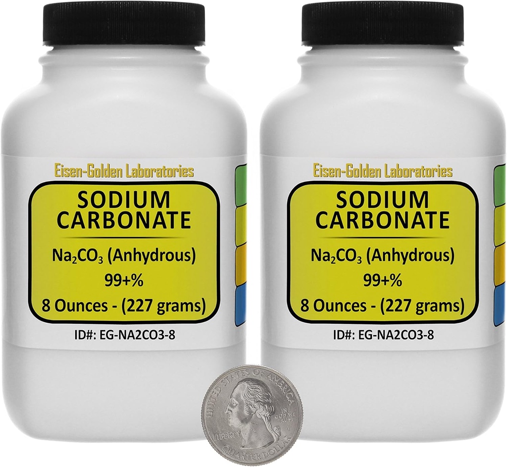 Carbonato de sódio [CNa2O3] 99+% pó de grau ACS 1 Lb em dois frascos de protecção espacial