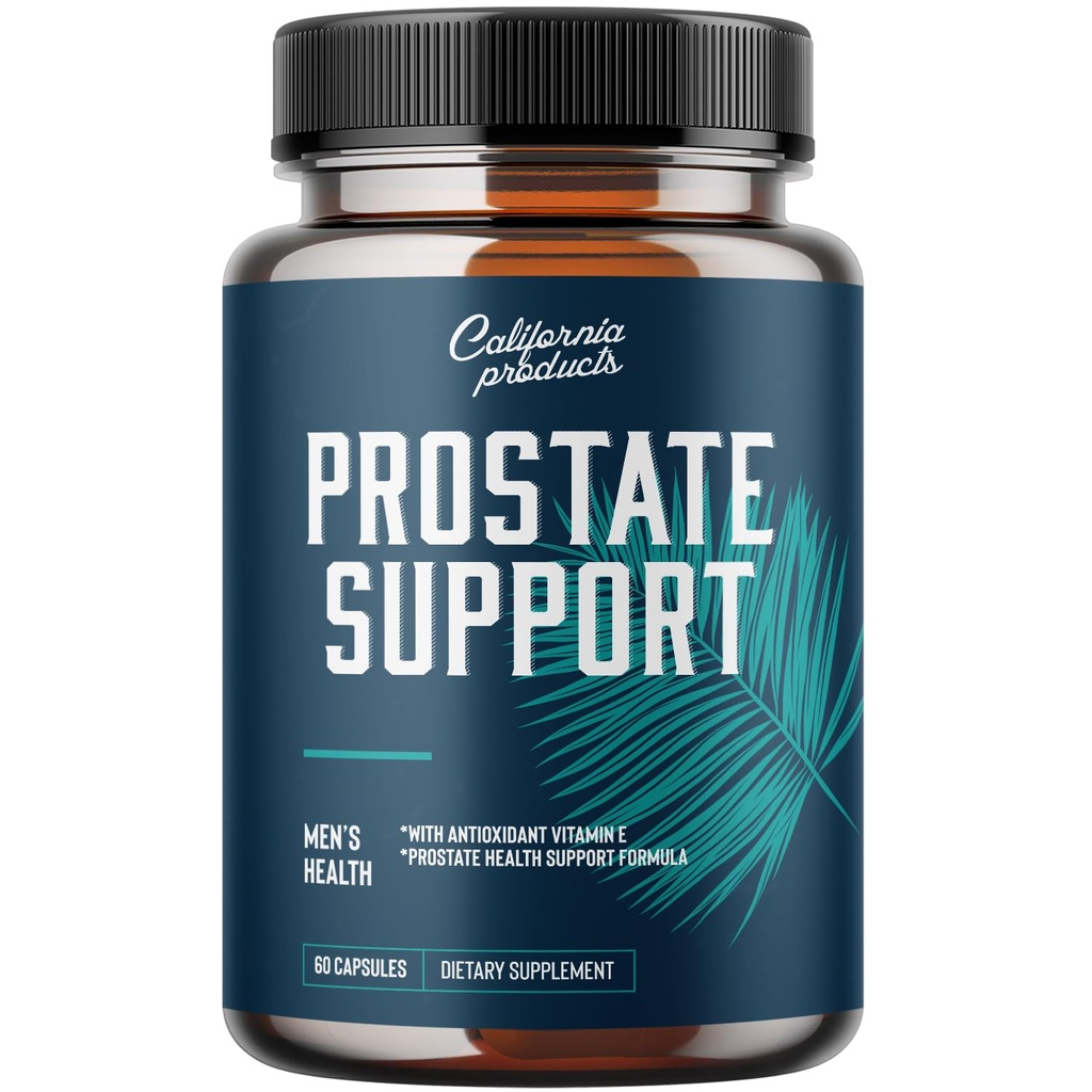 Suplemento de suporte de próstata para homens, pígeo com serra pura Palmetto Berries Extrair Vitaminas Zinc Planta Sterol Complexo Fácil Fluxo Urinário Mens Saúde
