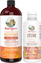 MaryRuth Organics Lysine Liposomal (Snickerdoodle) & Multivitamin Líquido + Crescimento do cabelo □ Clean Label Project Verified® Suporte Immune, Beleza, & Saúde geral