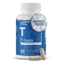 Elementos Essenciais T-Hero - Apoio diário à testosterona para homens - Promove Vitalidade e Unidade - com Ashwagandha, Shilajit, Boron, DIM - 60 Conde - 30 Servimentos