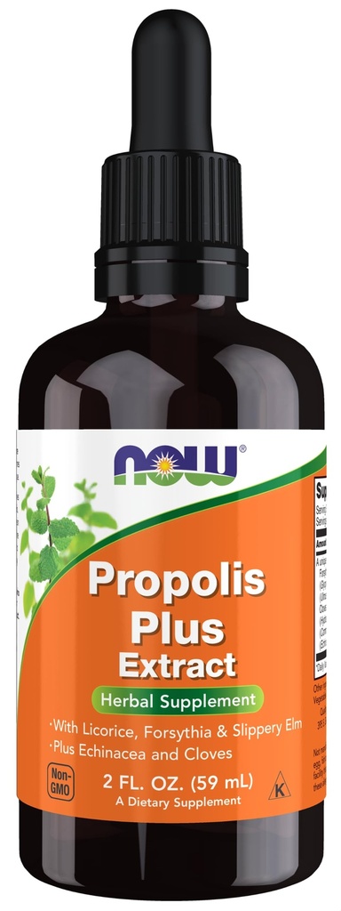 AGORA Alimentos Suplementos, Propolis Plus Extrair Líquido com Dropper, Suplemento de ervas, 2-onça