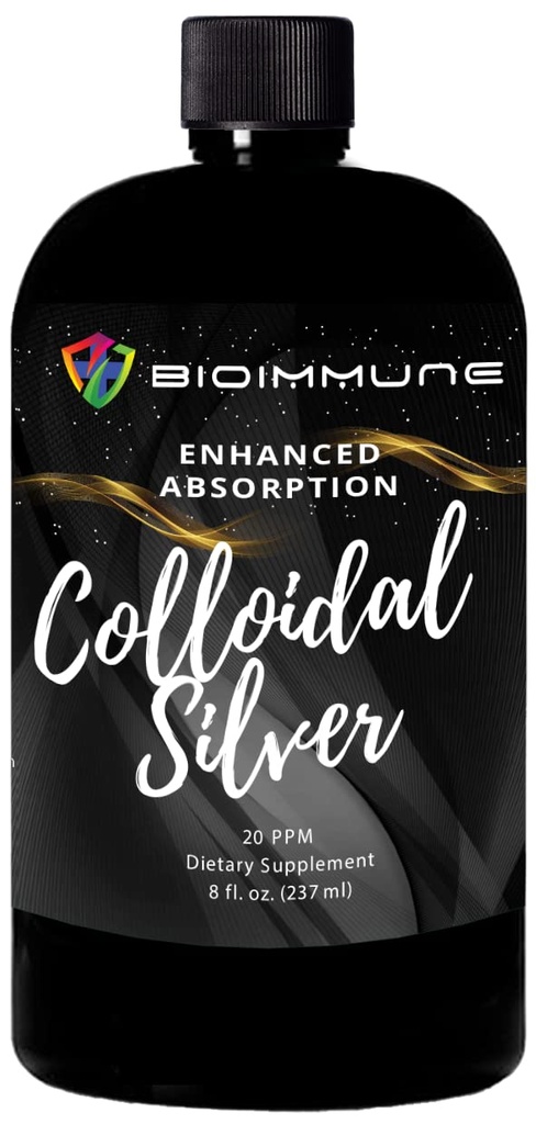Suporte Imune de Hidrosol de Prata Coloidal. Maior biodisponibilidade. Limpo, Puro e Seguro – 99.999% Puro Prata. 3o Partido Verificado, Made in USA. Remover Visitantes Poucos Procurados
