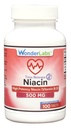 Wonder Laboratories High Potancy Time Release Niacin (Vitamina B3) 500 Mg 100 Comprimidos Não-GMO, Suplemento sem glúten