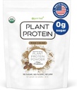 Puro alimento: Planta base de proteína em pó com probióticos □ Orgânico, Limpo, Todos naturais, Vegan, Vegetariano, Suplemento Nutricional Superalimentar Integral com Sem aditivos