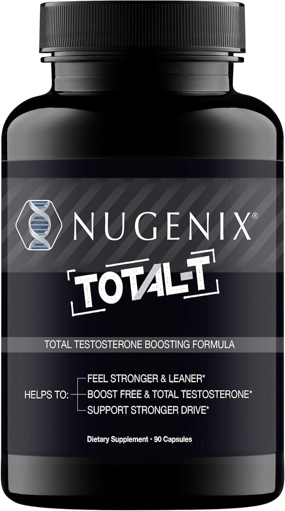 Nugenix Total-T - Free and Total Testosterona Booster, 90 Count