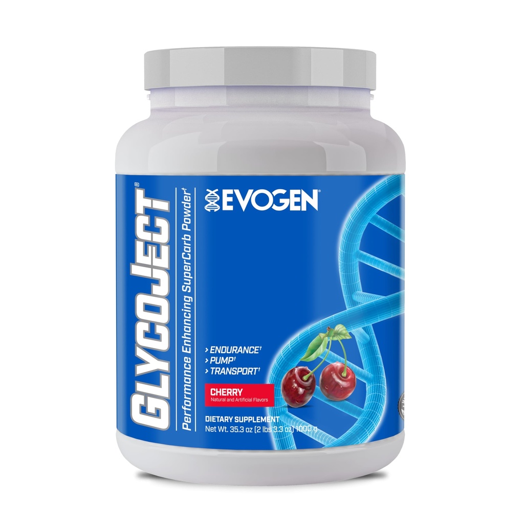 Evogen GlycoJect - Super Carb Powder - Absorção Rápida para Pré-Trabalhador de Pó Carboidratado para Endurance