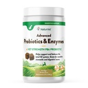 NaturVet Advanced Probióticos & Enzimas, PB6 Mastigação macia do cão para ajudar estômagos sensíveis e questões digestivas, Hickory fumado Bacon Flavored Pet Suplemento para cães ao longo de 6 semanas, 70 Contagem Jar
