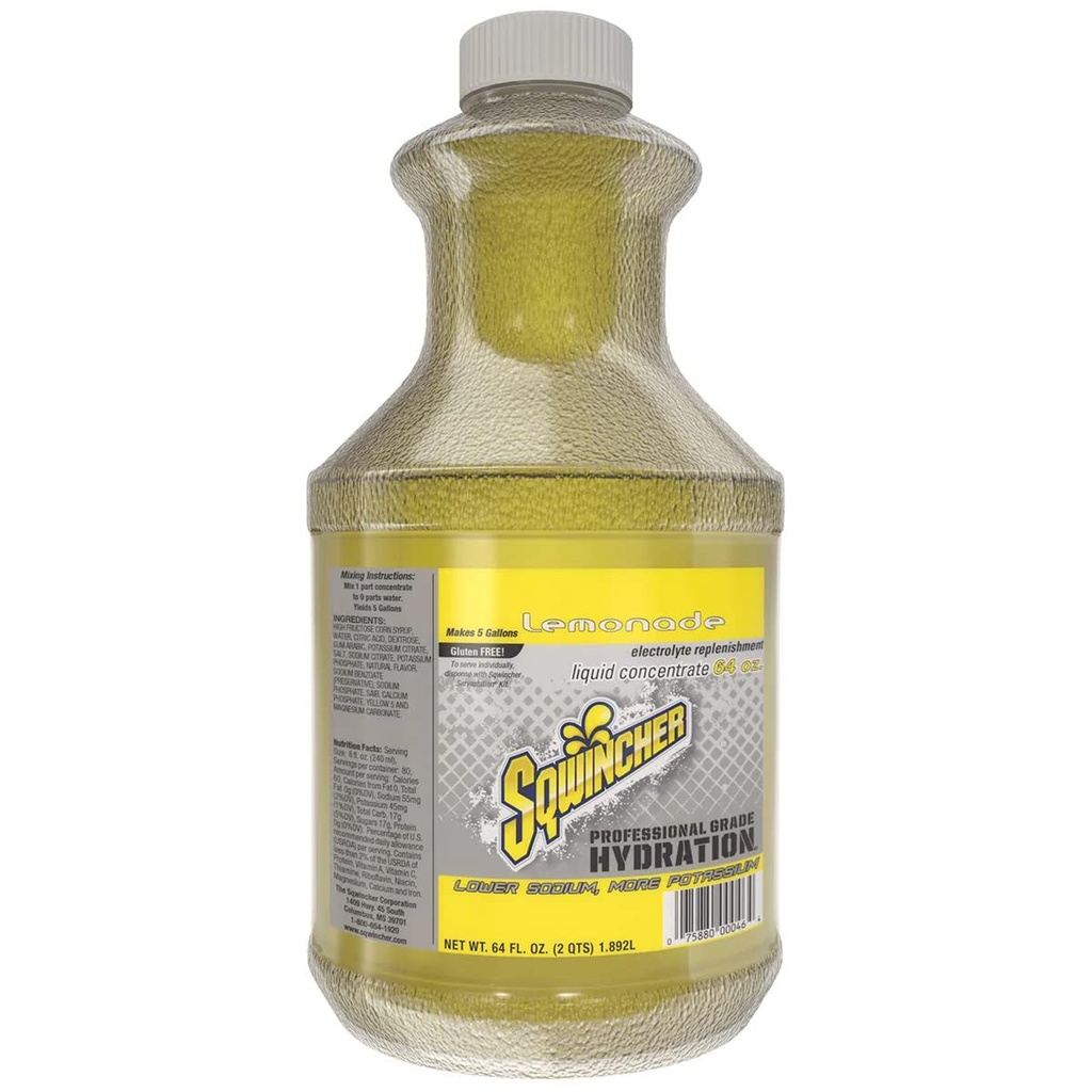 Concentrado Líquido Sqwincher ou Limonada saboreada ou Baixa Caloria ou Baixo Sódio