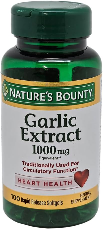 Alho de recompensa da natureza 1000 mg Softgels 100 ea