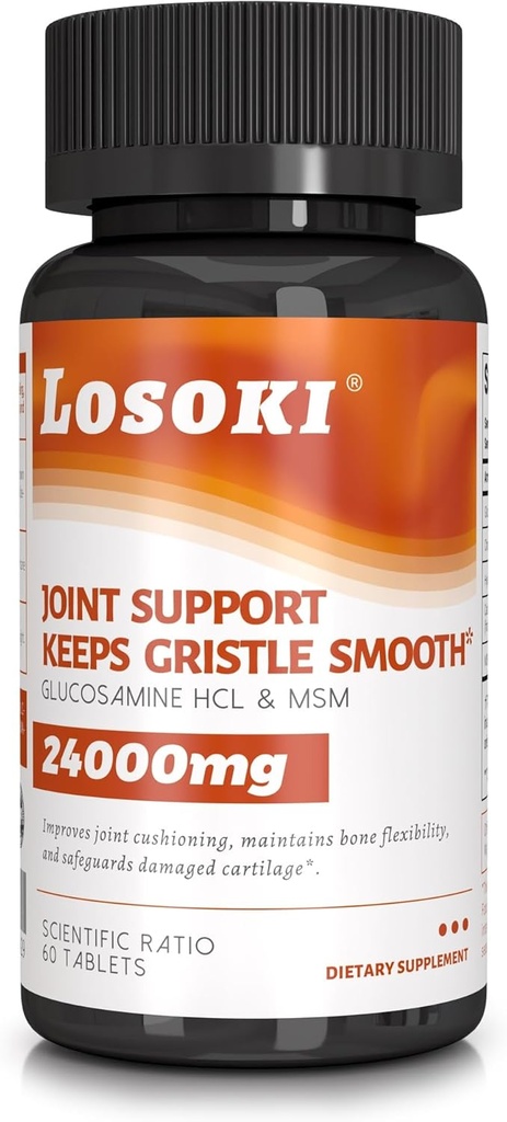Suporte Conjunto de Losoki - Glucosamina Chondroitin HSH Suplemento para a Saúde Conjunta - 60 Comprimido