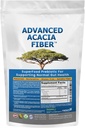 Advanced Acacia Fiber Powder Bundle 2.5 Ibs (40 onças) Soluble Fiber Leaky Gut Repair Powder + Organic Sodium Bicarbonate Alkaline Supplement for Alcalinity 2LB