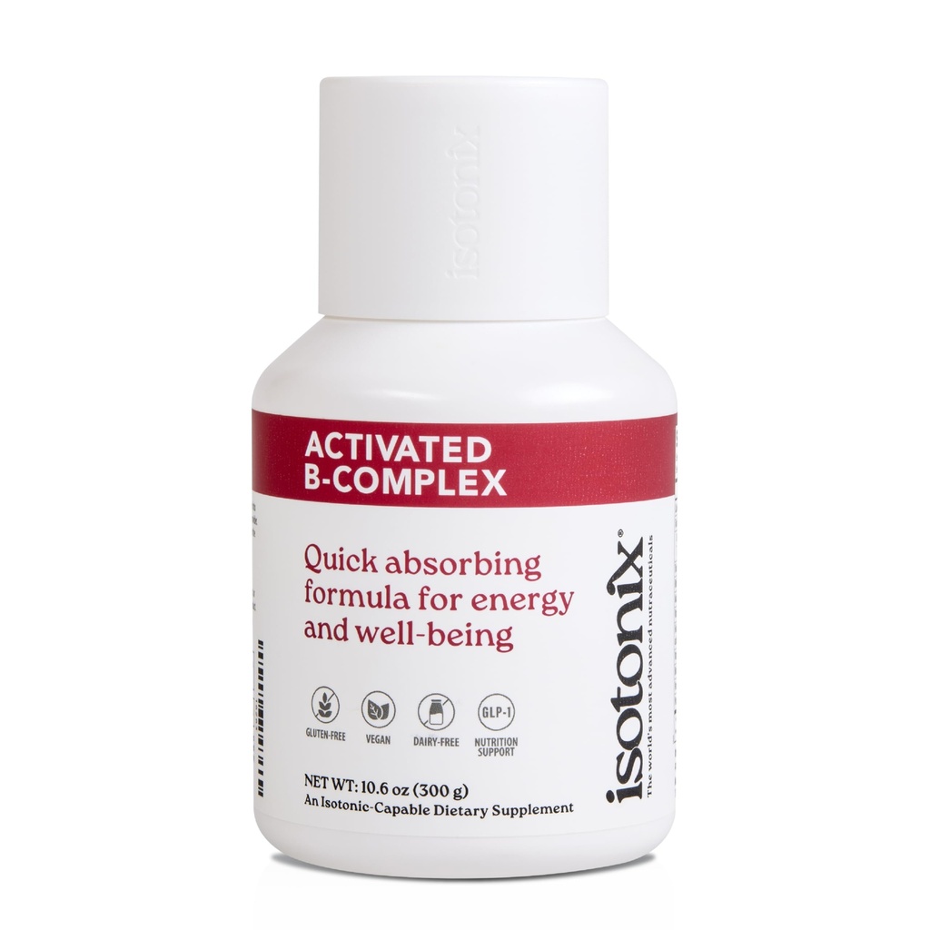 Isotonix Ativado Complexo B – Vegan B Suplemento Vitamina para a energia, alívio de estresse, e Saúde do Sistema Nervoso – Fórmula Bebível Isotônica – 90 Servimentos