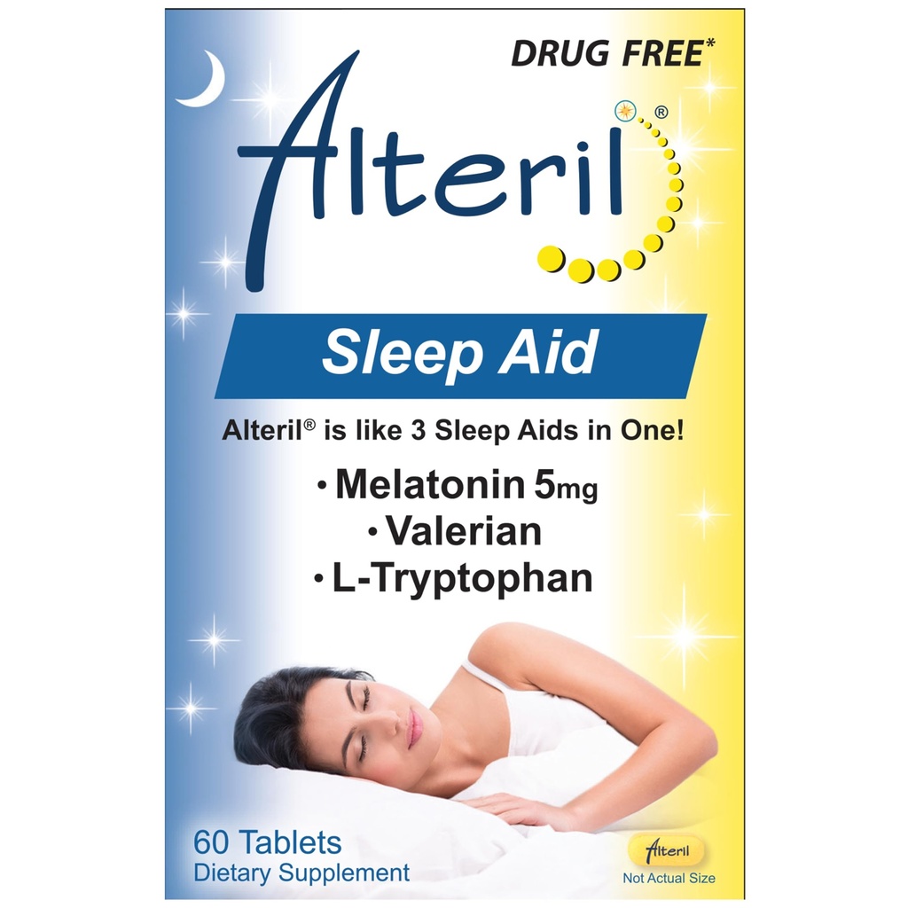 Alteril - Ajuda ao Sono Tudo Natural - 60 Comprimidos