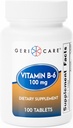 GeriCare Vitamina B-6 100mg, 100 comprimidos – Apoio Nutricional Diário para Função Cérebro Saudável, Melhoramento de Humor, Saúde Circulatória e Metabolismo – Ajuda a combater a fadiga e promover o bem-estar geral
