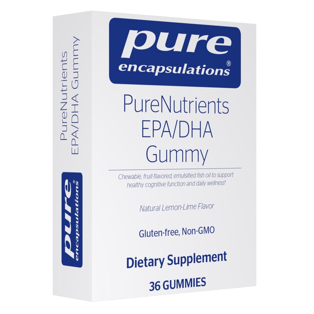 Puro Encapsulamentos PureNutrients EPA / DHA Gummy □ Gummy Soft Mastigar para apoiar função cognitiva saudável e bem-estar diário