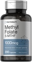 Horbäach suplemento de folato de metilo 1000 mcg 200 Cápsulas