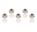 Resom Sure Fit Hearing Aid Domes Smoky Gray Dicas Peças de ouvido Confortáveis para Amplificador de Som BTE Fit Aberto Kit PSAP Invisível 10mm (L x 5)