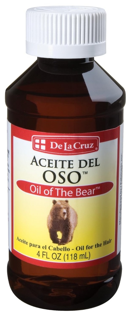 Óleo De La Cruz do Óleo de Barba de Urso para Homens - Brillantine para Cabelo, Bigode e Barba - Aceite del Oso