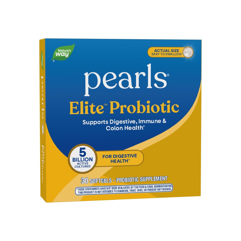 Via da natureza Elite extra força Probiótico pérolas para homens e mulheres, Suporta Digestivo, Imune, Colon Health*, 5 bilhões culturas ao vivo, Sem refrigeração necessária, 30 Softgels