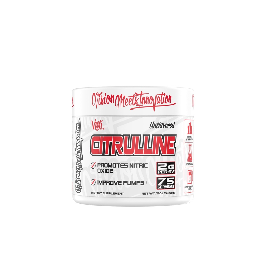 VMI Sports Citrulina Pó sem sabor Pure L-citrulina • Promova bombas musculares de óxido nítrico