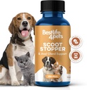Scoot Stopper para cães e gatos – Natural Anal Gland & Digestive Supply Support Suplemento para Scooting, Consistência de escabelo, Obstipação, Acidentes Internos e Pooping Difícil – 400 comprimidos odorless