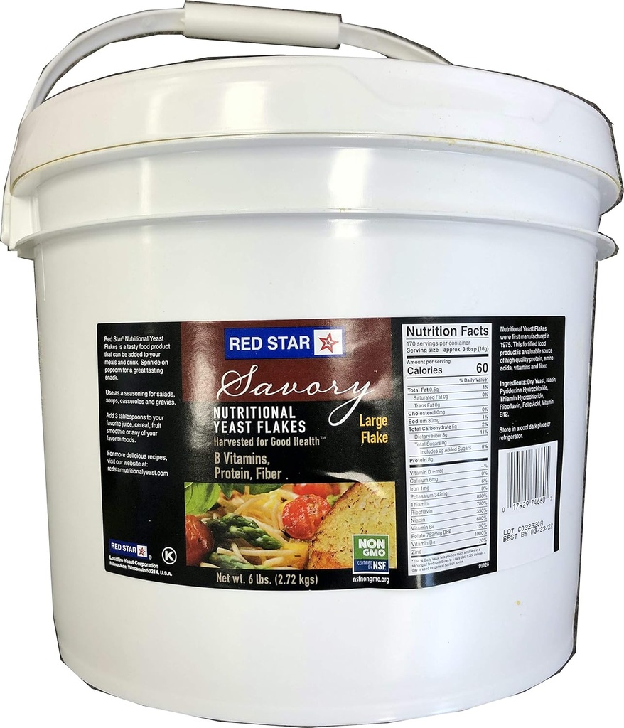 RED STAR Nutricional Large Leveste Flake, 6 Libras
