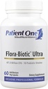 Paciente Um Flora-Biótica Ultra  , Probiótico Suplemento para apoiar Flora Intestinal Balanceada * , , 47,5 bilhões UFC mais 10 Probiótico Strains , 60 Cápsulas