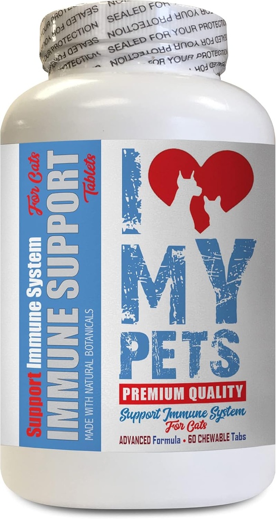 I love my PETS LLC older cat Supplement - CAT Imune Support - Booster - Suplemento saudável - Suporte de fígado para gatos - 60 doces (1 garrafa)