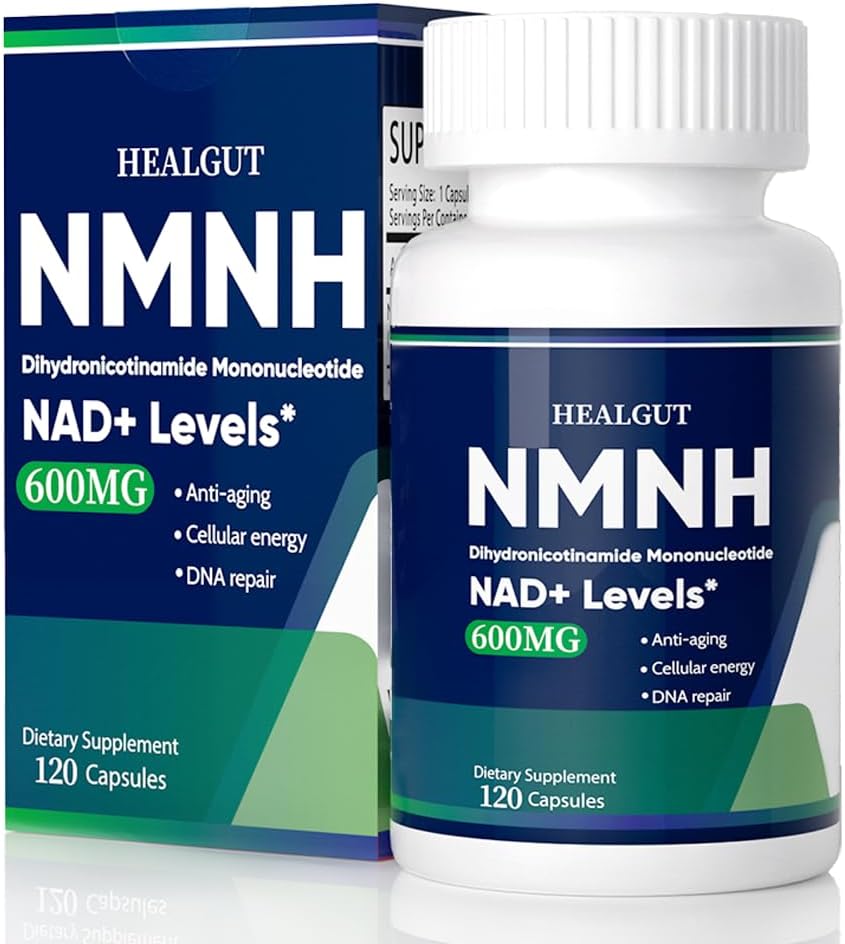 NMNH Alternativa NAD+ Suporte: 600mg NMNH Suplemento, 120 cápsulas NMNHH