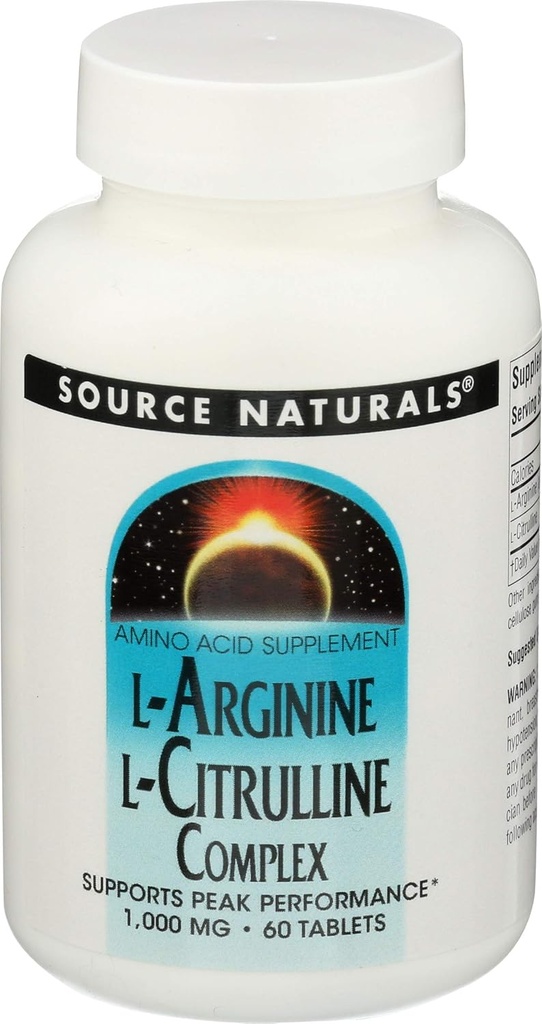 L Arginina L Citrulina Complex Fonte Naturals, Inc. 60 Tabs