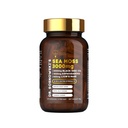 BioActive Sea Moss do Dr. Sosnowski Fórmula 8-em-1 Enriquecida com Sementes Negras, Ashwagandha, Açafrão, Mel Manuka, Mane de Leão, Geléia Real, Extrato de Própolis de Abelha