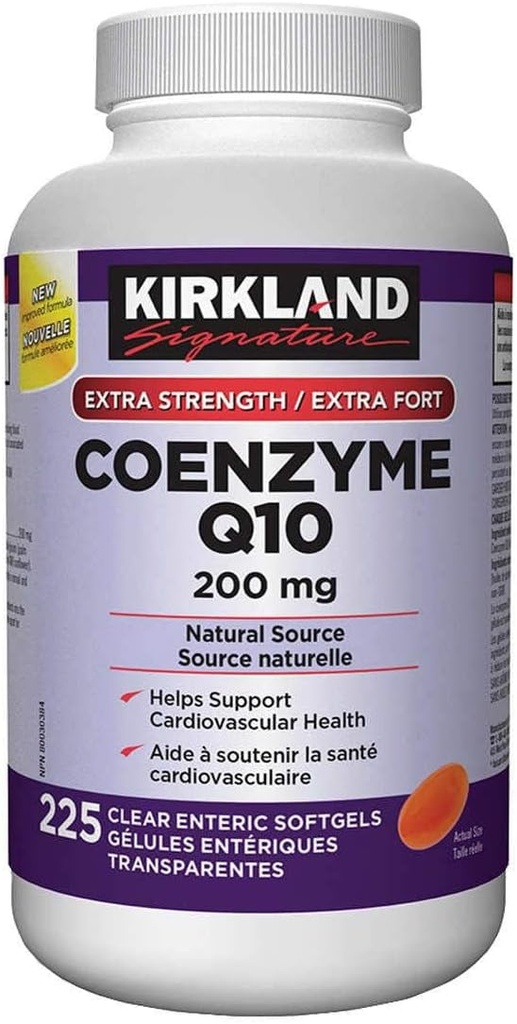 Kirkland assinatura Coenzyme Q10 Fonte Natural 200 Mg, 225 Softgels