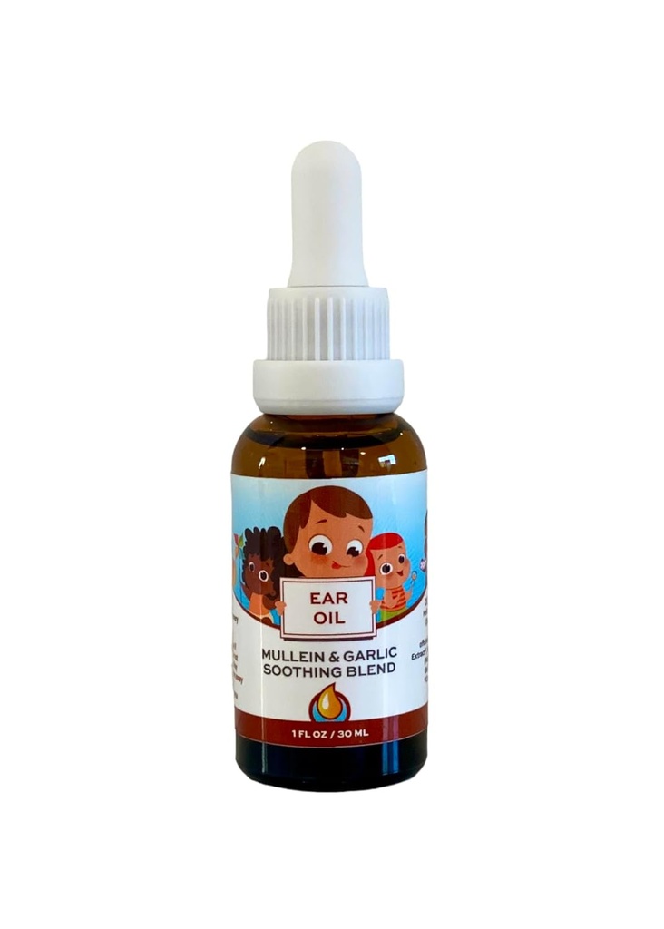 Punkin Butt Baby Ear Oil (Orgânico Alho, Mullein, Calendula Orelha gotas seguro para lactentes (1 oz)