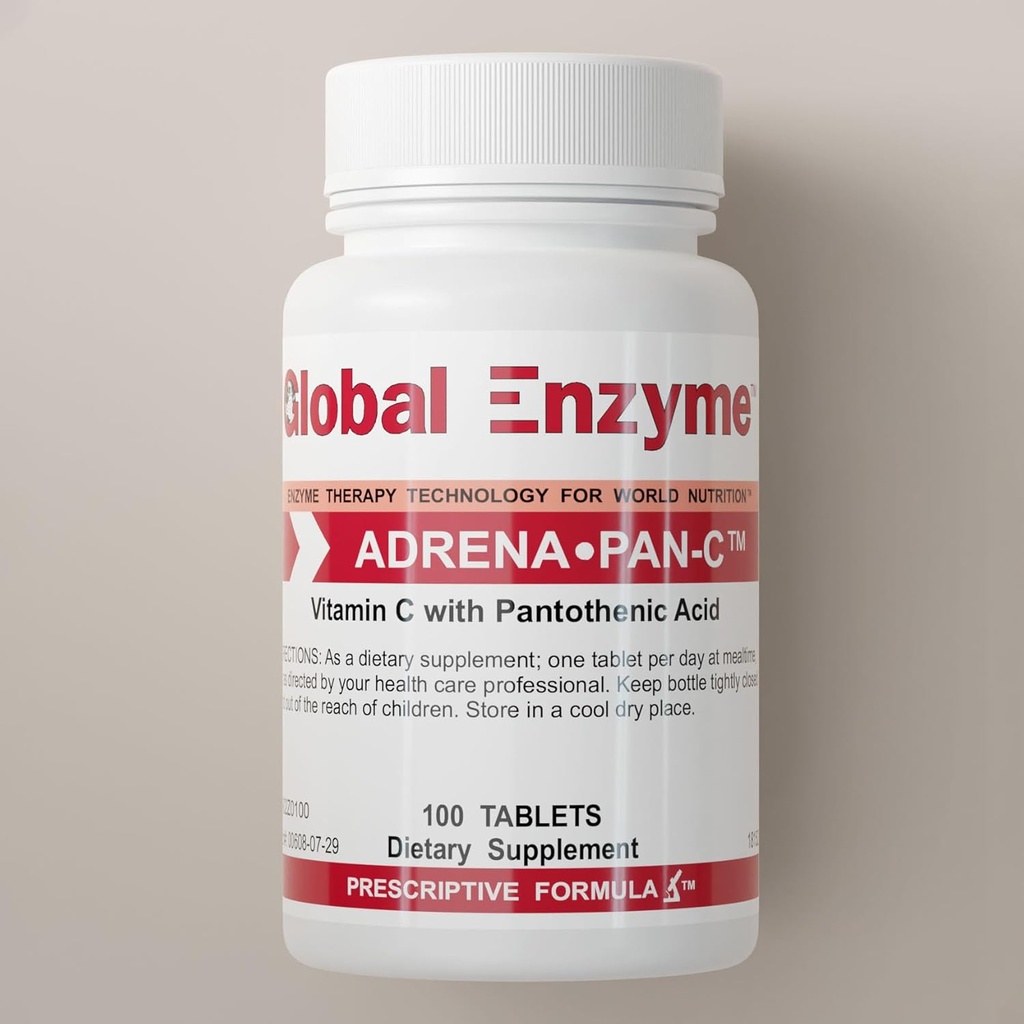 Adrena Pan C-Suplemento para Gerenciamento de Estresse-Suporte Celular-Formulada com Ácido Nucleico e Peptídeos