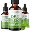 Liquid Clorophyll Drops 50mg: Vegan Clorophyll Liquid Drops for Natural Energy Boost, Imune Support, Detox corporal para cuidados com a pele, Desodorante interno, Sabor de hortelã, Não-GMO, Nutra total sem glúten 2 onças