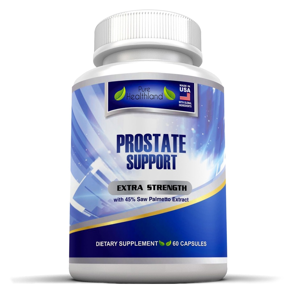 Suplemento de Saúde da Próstata para Homens – 33 Ingredientes Naturais com 45% Saw Palmetto Extract