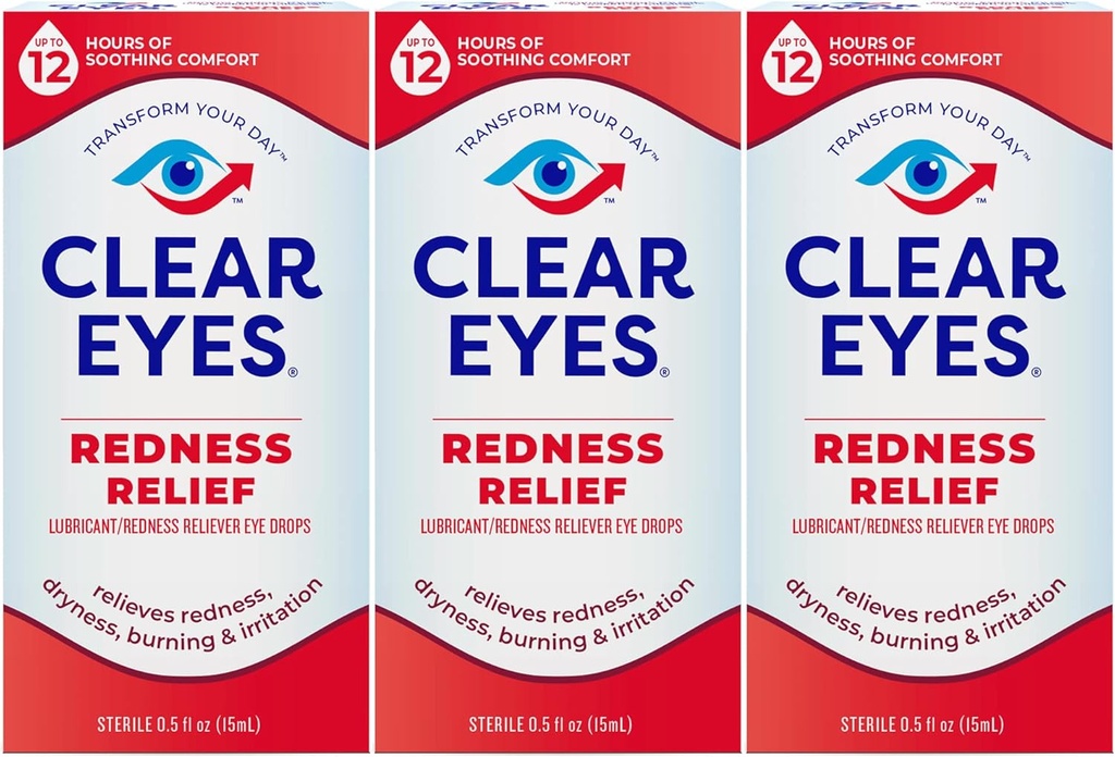 Vermelhidão Olhos Olhos alívio gotas, 0,5 Fl Oz, pacote de 3