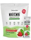 NaturalSlim MagicMag Pacotes de Magnésio 30 Stick Pack Citrato de magnésio em pó – Estresse, Obstipação, Músculo, Saúde do Coração e Apoio ao Sono
