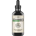 Vitamina B3 Líquida (como Niacinamida) Suplemento - Forma de Niacina Não Flush - Absorção Rápida - Gotas de Niacina Conveniente para Mulheres e Homens - 4 oz (120ml)