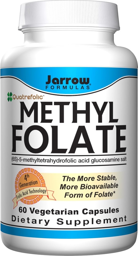 Fórmulas de Jarrow Folato de metilo Suplemento Nutricional 5-MTHF, 400 Mg, 60 Count ( Multi-Pack)