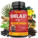 Suplemento Shilajit Himalayan para homens e mulheres - 150 Cápsulas Combinado Ashwagandha, Ginseng, Saw Palmetto, Maca, Tribulus, Chaga & Pimenta Negra - Vitalidade Energia e Imune Suportes