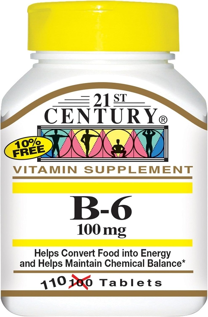 21o Século B-6 100 mg - 110 Comprimidos, Embalagem de 6