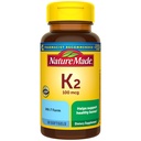 Natureza Made Vitamina K2 100 mcg, Suplementos ósseos saudáveis, Suplemento de vitamina K2, 30 Softgels, 30 dias de fornecimento
