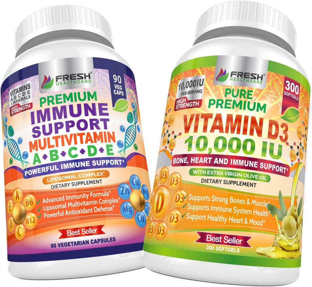 SAÚDE FRESCA Imune Multvitamin e Vitamina D3 - Pacote