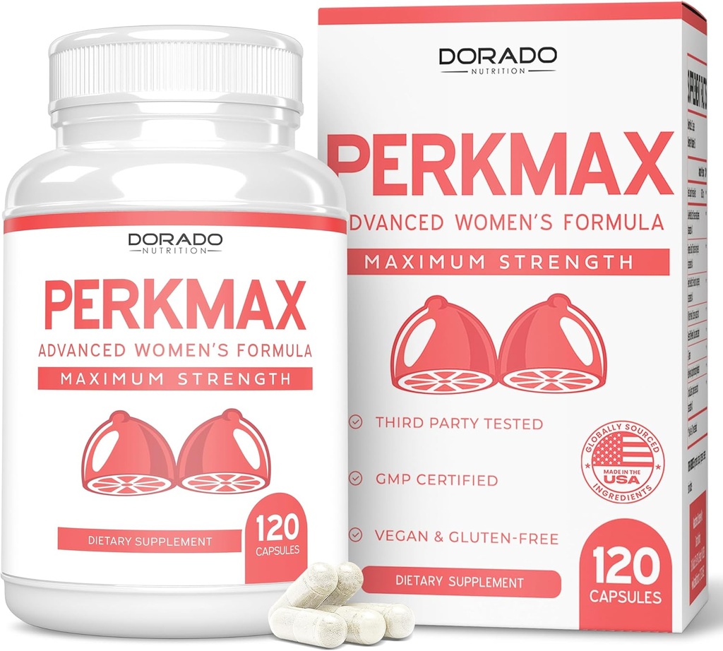 Pílulas de suporte mamário para mulheres (120 Count) - Boob e Bust Support Suplemento para mulheres - Fenugreek, Saw Palmetto, L-Tyrosine, Dong Quai & Fennel Seed Extract Gluten Free - Non-GMO & USA MADE