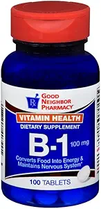 Boa Farmácia Vitamina B-1 100mg Comprimidos, contagem de 100